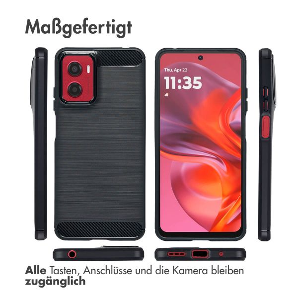 imoshion Brushed Back Cover Motorola Moto G05 / E15 - Schwarz