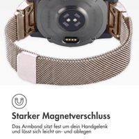 imoshion QuickFit® Milanese Armband -   Garmin 20 mm Anschluss - Größe L/XL - Starlight