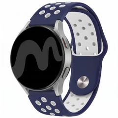 imoshion Silikon-Sportarmband -   Universelle 20 mm Anschluss - Dark Blue & White