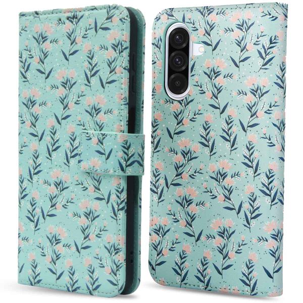 imoshion Design Klapphülle Samsung Galaxy A36 - Blue Flowers