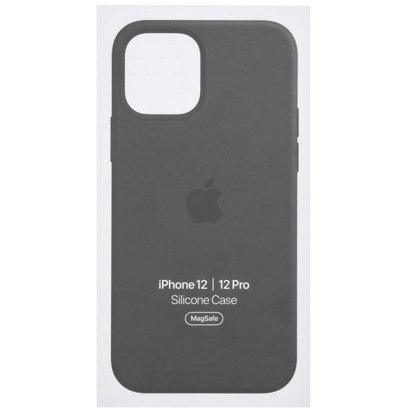 Apple Silikon-Case MagSafe Apple iPhone 12 (Pro) - Black