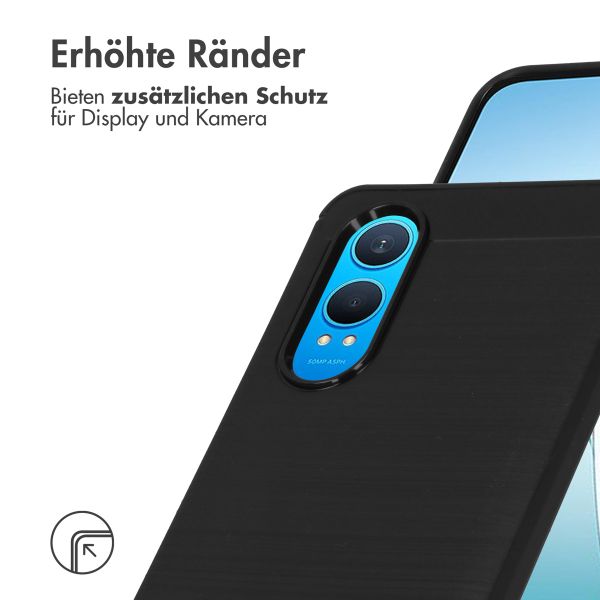 imoshion Brushed Back Cover für das OnePlus Nord CE 4 Lite 5G - Schwarz