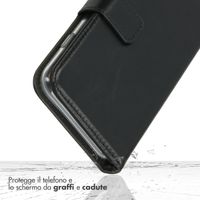 Echtleder Klapphülle Samsung Galaxy S21 - Schwarz