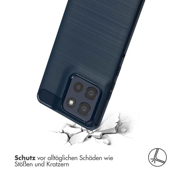 imoshion Brushed Back Cover Motorola Moto G86 Power - Dunkelblau