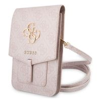 Guess Crossbody-Handytasche - Smartphone-Umhängetasche mit Gurt 4G Logo - Rose