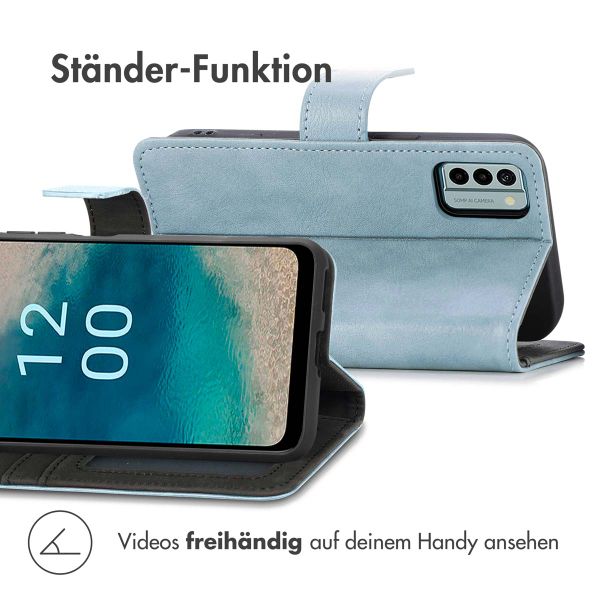 imoshion Luxuriöse Klapphülle Oppo A78 (4G) - Dunkelblau