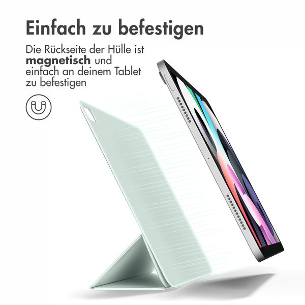 imoshion Magnetic Klapphülle für das iPad Air 11 Zoll (2024) M2 / Air 5 (2022) / Air 4 (2020) - Hellgrün