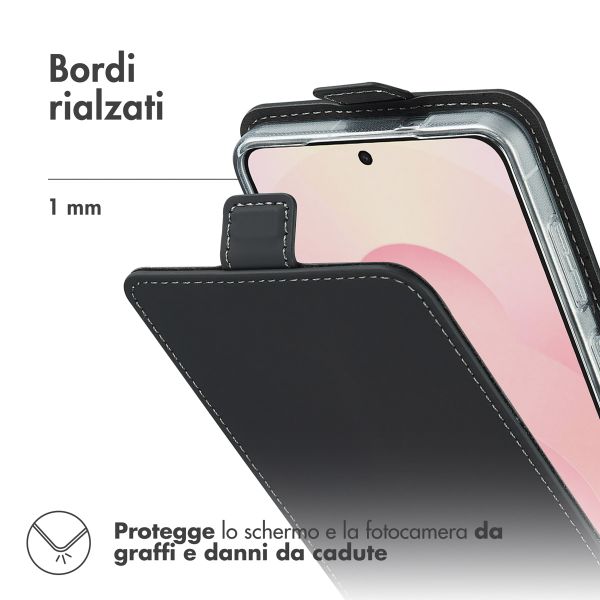 Accezz Flip Case Samsung Galaxy S25 Edge - Schwarz
