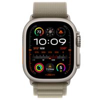 Apple Alpine Loop Band für die Apple Watch Series 1 bis 10 / SE / Ultra (2) (44/45/46/49 mm) - Größe M - Olive