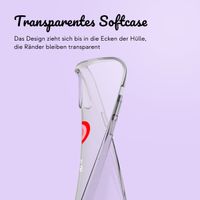 Personalisierte Hülle mit Herz iPhone 11 - Transparent