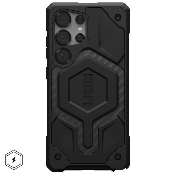 UAG Monarch Pro Backcover für das Samsung Galaxy S25 Ultra - Carbon Fiber