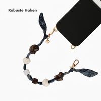 Selencia Satin Stone-Handykette - Blue