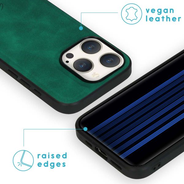 imoshion Entfernbare 2-1 Luxus Klapphülle Apple iPhone 15 Pro - Dunkelgrün