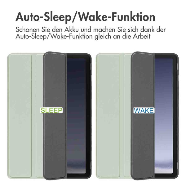 imoshion Trifold Klapphülle Samsung Galaxy Tab A9 Plus - Hellgrün