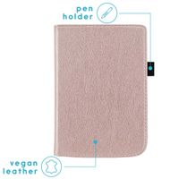 imoshion Vegan Leather Klapphülle Pocketbook Touch Lux 5 / HD 3 / Basic Lux 4 / Vivlio Lux 5 - Rosé gold