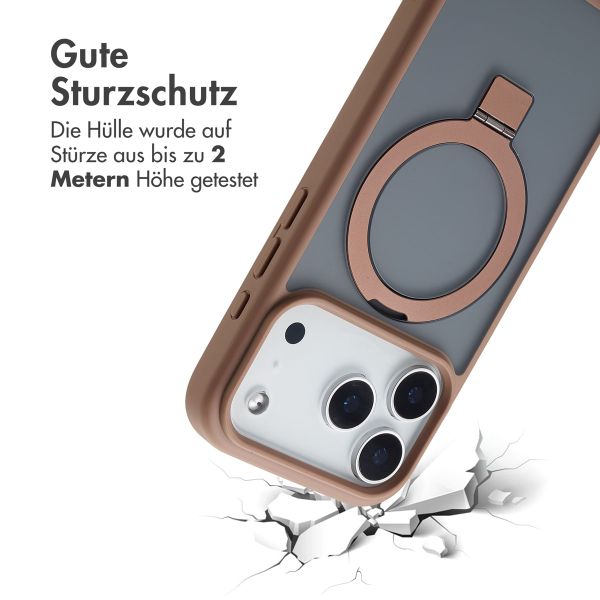 Accezz Ring Stand Backcover mit MagSafe Apple iPhone 17 Pro Max - Braun