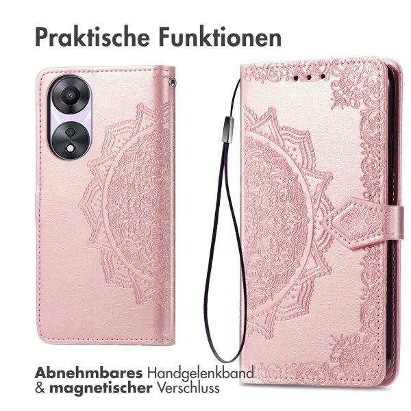 imoshion Mandala Klapphülle Oppo A78 (4G) - Rosé gold