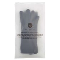 Selencia Touchscreen-Handschuhe mit Wildleder-Optik - Damen - Größe M - Schwarz