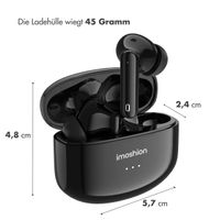 imoshion Aura Pro Kabellose In-Ear-Kopfhörer - Aktive Geräuschunterdrückung (ANC) - Schwarz