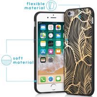 imoshion Design Hülle für das iPhone 6 / 6s - Blätter / Schwarz