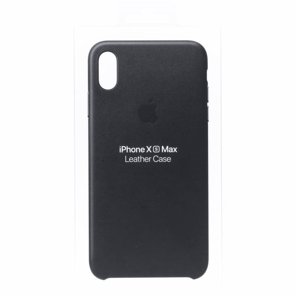 Apple Leder-Case Schwarz für das Apple iPhone Xs Max