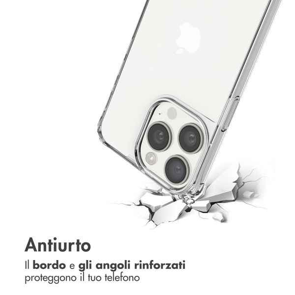 imoshion Back Cover mit Band + Armband Apple iPhone 15 Pro - Perlenherzen