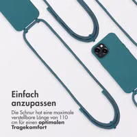 imoshion Color Backcover mit abnehmbarem Handykette und MagSafe Apple iPhone 15 - Dunkelgrün