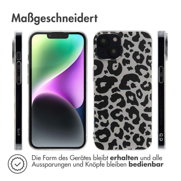 imoshion Design Hülle für das iPhone 14 - Leopard Transparent