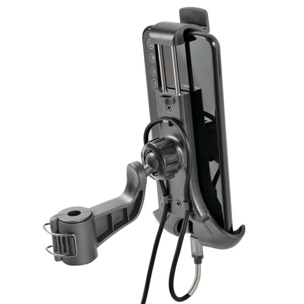 Lampa Smart Scooter Flow - Telefonhalter Motorroller - Spiegel- und Windschutzscheibenbefestigung - Schwarz