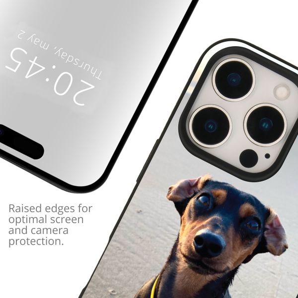 Gestalte deine eigene Apple iPhone 15 Pro Max Gel Hülle - Schwarz