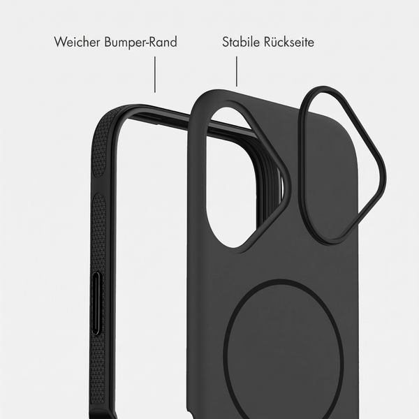 imoshion Color Backcover mit Thin MagSafe Ring Apple iPhone 16 - Schwarz
