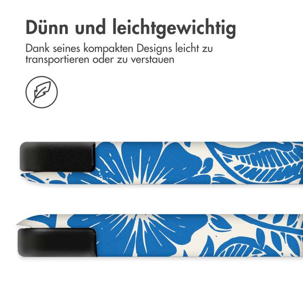 imoshion Design Trifold Klaphülle Samsung Galaxy Tab A11 Plus / A9 Plus - Flower Tile