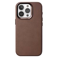 Woodcessories Bio Leather Case MagSafe für das iPhone 15 Pro - Braun