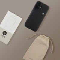 Selencia Riva Back Cover mit Kartenfach Apple iPhone 17 - Schwarz