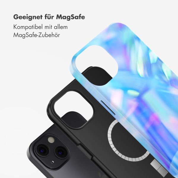 Selencia Vivid Tough Back Cover mit MagSafe für das Apple iPhone 13 - Holographic Blue Dream