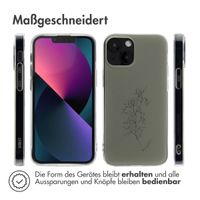 imoshion Design Hülle für das iPhone 13 Mini - Floral Green