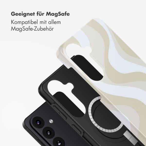 Selencia Vivid Rückabdeckung mit MagSafe Samsung Galaxy S26 - Desert Waves Beige