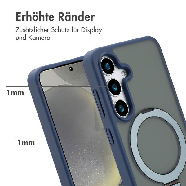 Accezz Ring Stand Backcover mit MagSafe Samsung Galaxy S24 - Blau