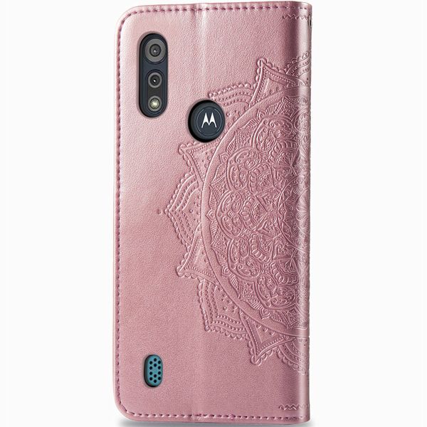 Mandala Klapphülle Motorola Moto E6s - Roségold