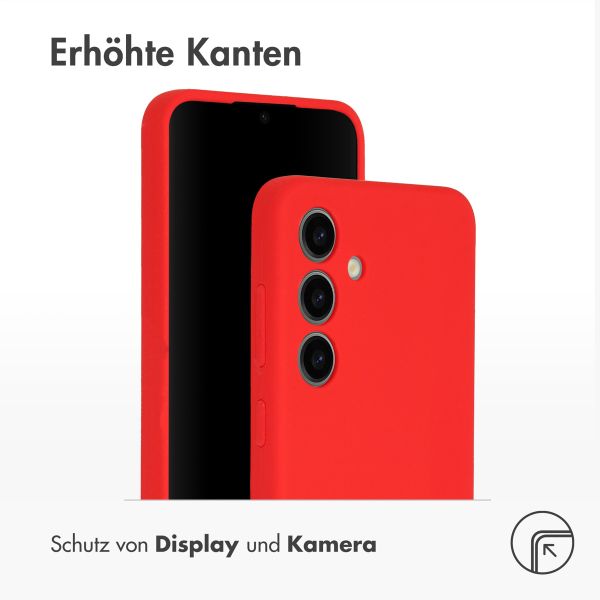 Accezz Liquid Silikoncase für das Samsung Galaxy S24 - Rot