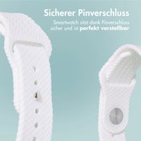 imoshion Geflochtenes Silikonarmband für das  Apple Watch Series 1 t/m 11 / SE / Ultra (44/45/46/49 mm) - Weiß