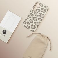 Selencia Sabi Backcover Leopardenmuster mit MagSafe Samsung Galaxy S24 - Soft Ivory