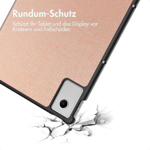 imoshion Trifold Klapphülle Lenovo Idea Tab Plus - Rose Gold