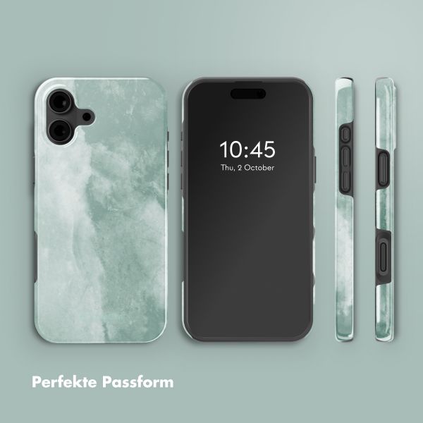 Selencia Vivid Rückabdeckung mit MagSafe iPhone 16 - Marble Grayed Jade