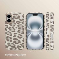Selencia Sabi Backcover Leopardenmuster mit MagSafe Apple iPhone 16 - Soft Ivory