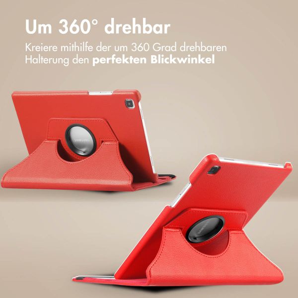 imoshion 360° drehbare Klapphülle Galaxy Tab S6 Lite / Tab S6 Lite (2022) / Tab S6 Lite (2024) - Rot