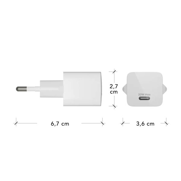 dbramante1928 re-charge | Netzteil - USB-C 20 Watt - Weiß