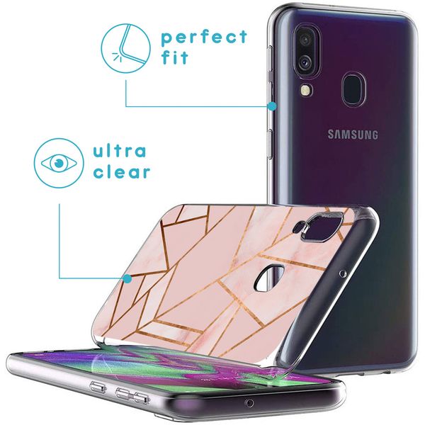 imoshion Design Hülle für das Samsung Galaxy A40 - Pink Graphic