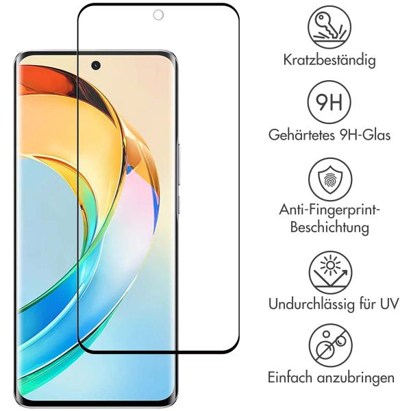 Accezz Full Cover Screen Protector aus gehärtetem Glas für das Honor Magic 6 Lite - Transparent