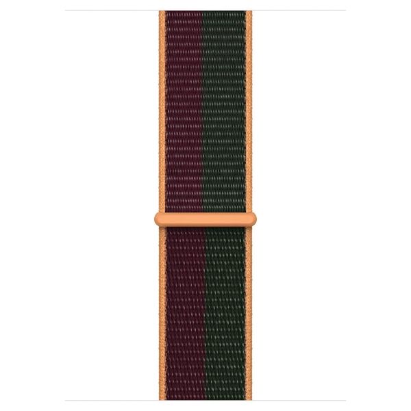 Apple Sport Loop Armband für das  Apple Watch Series 1 t/m 11 / SE / Ultra (44/45/46/49 mm) - Dark Cherry/Forest Green